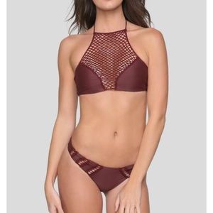 NWOT Acacia Panama Top in Merlot - L